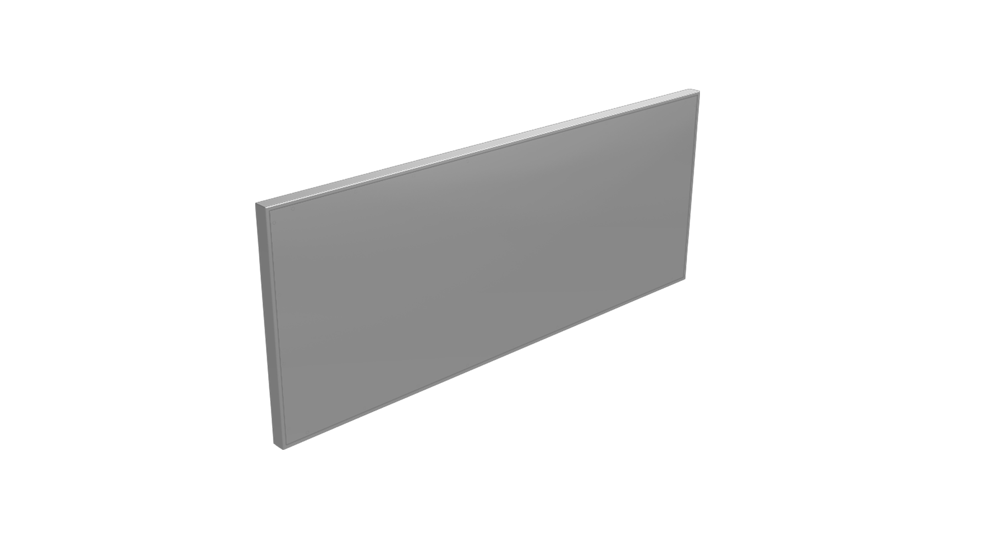 Backpanel with bended corners