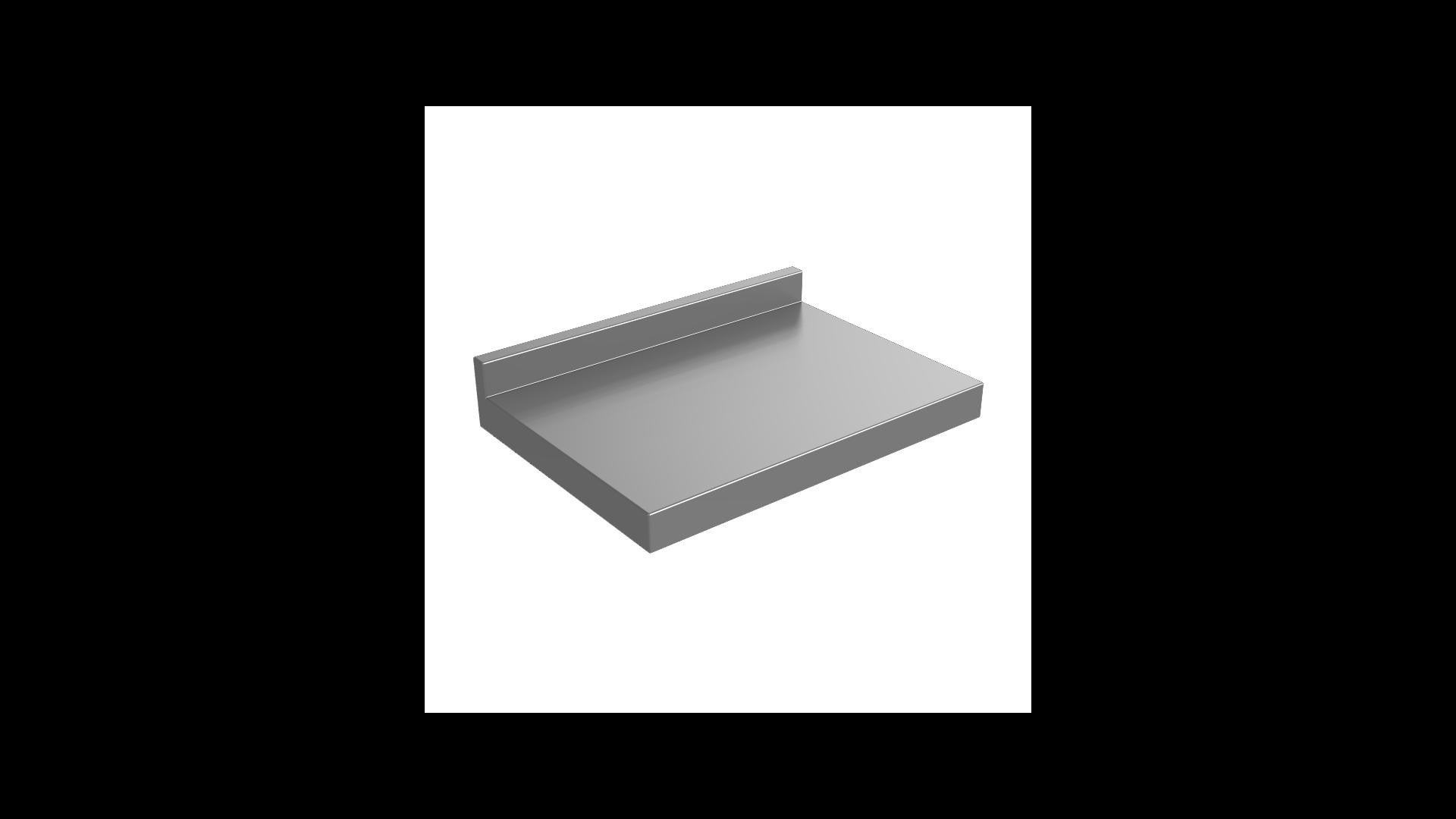 Smooth side for upstand and/or water lip worktop